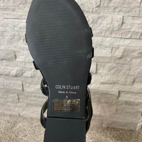 Colin Stuart Gladiator Sandals; size 8; black - Picture 4 of 6